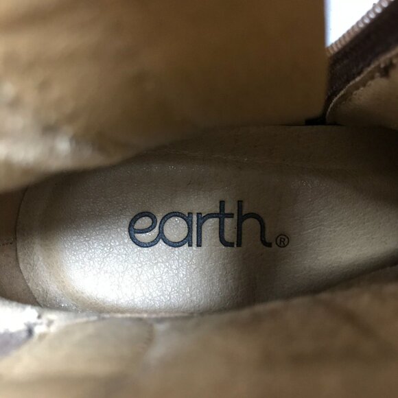 Earth Etmira Womens Knee High Boots Brown Leather Womens 5M Side Zip - Picture 6 of 8